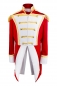 Preview: Uniform Fasching Soldat Napoleon Jacke Karnevalskostüm Party Gehrock Rot Weiß Gold New